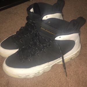 Jordan 9s black and white